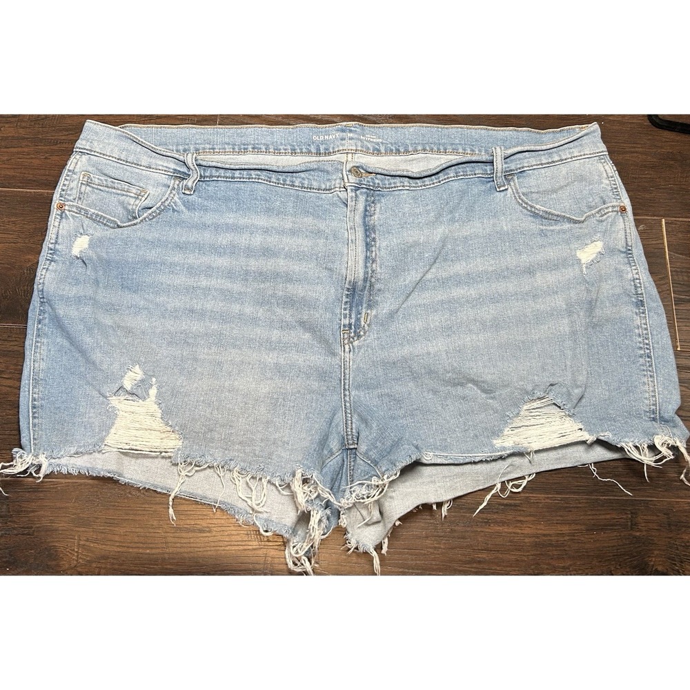 Old Navy Mid-Rise‎ Boyfriend Shorts Plus Size Womens 26 Distressed